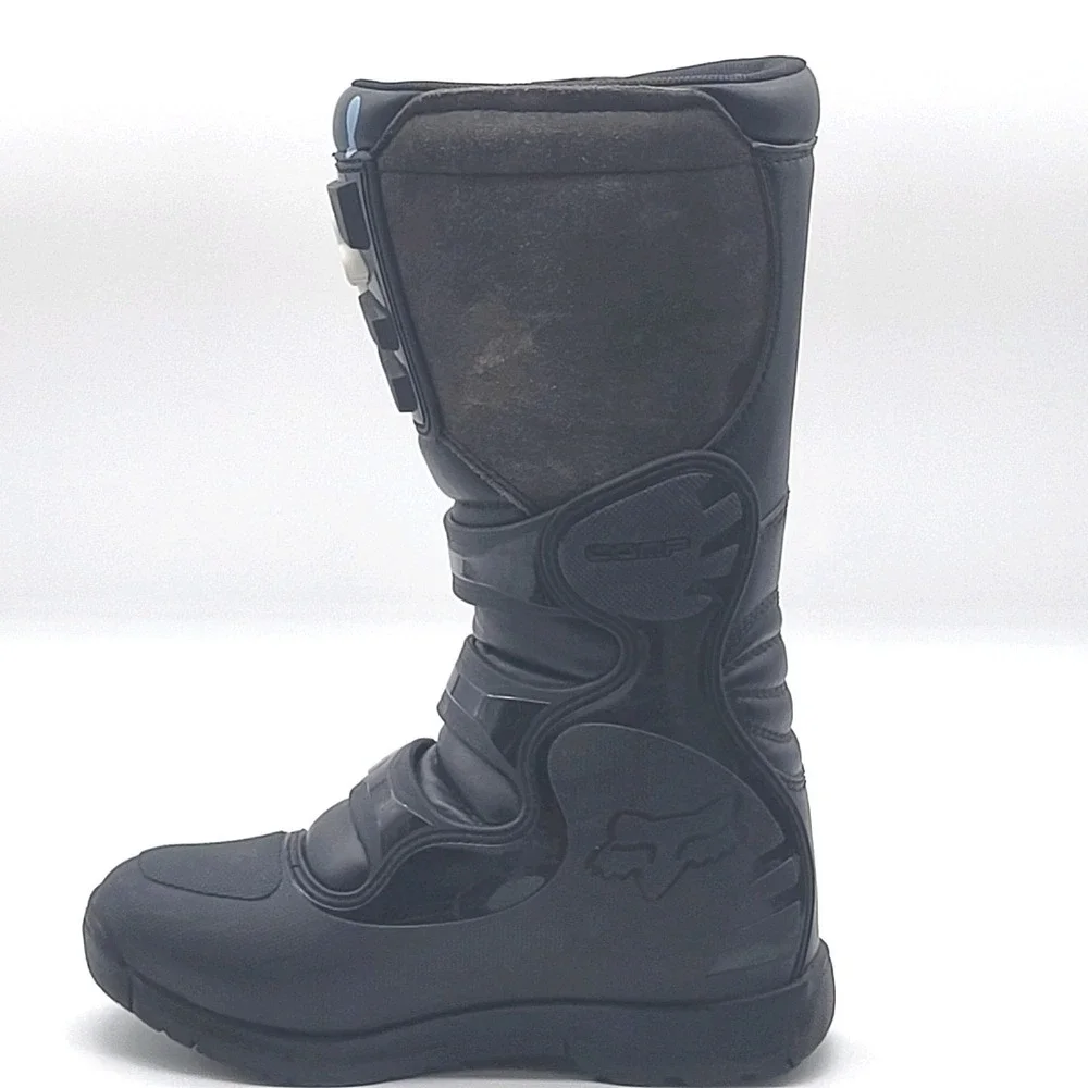 Fox Racing Comp 3 Youth Size 8 Motocross Boots Black White MX Dirt Bike EU 41.5 - Picture 4 of 16